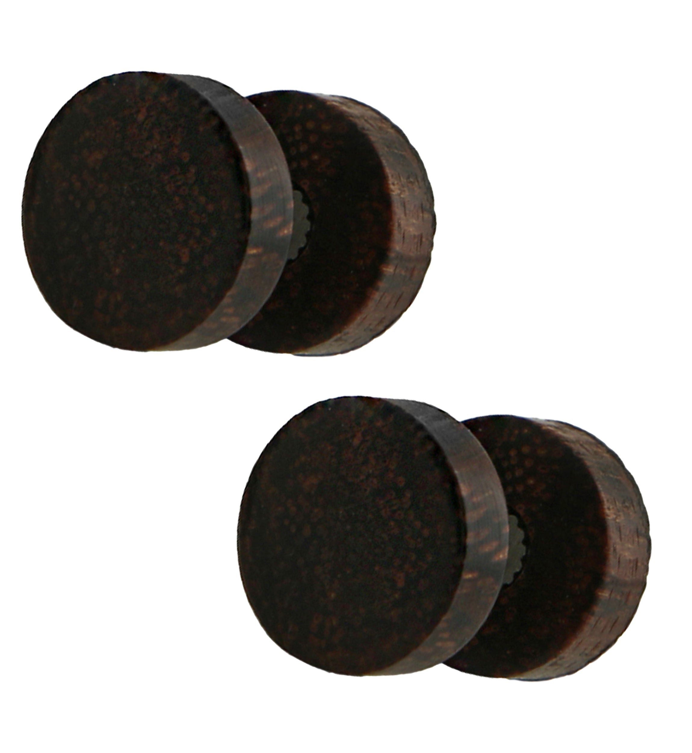 Dark Tamarind Wood Fake Gauge Plugs