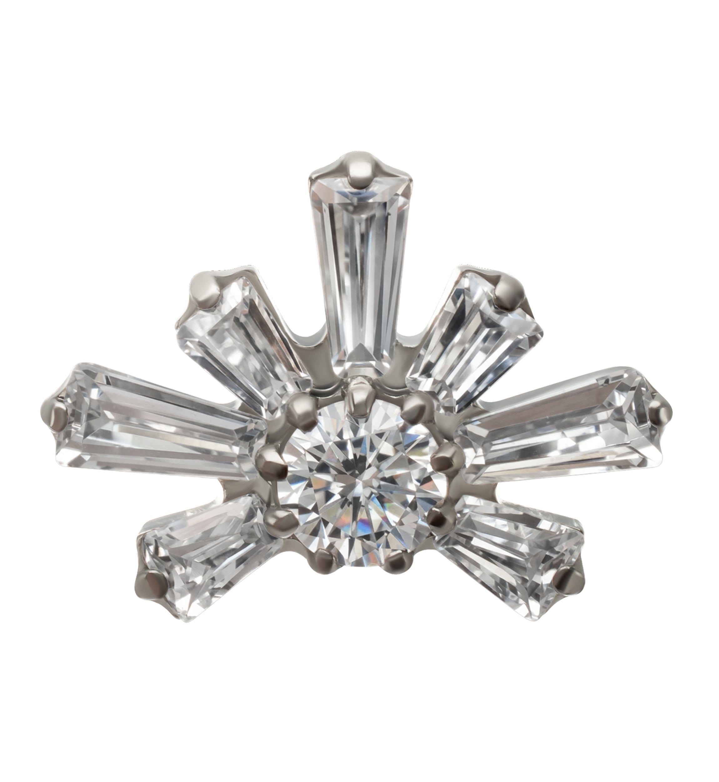 Daybreak CZ Titanium Threadless Top