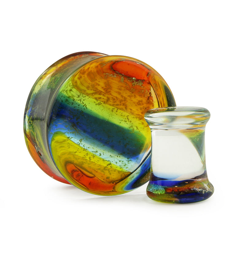 Dichroic Colorful Glass Plugs