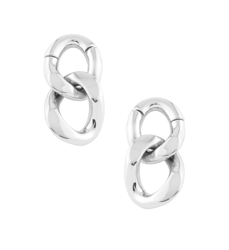 Double Chain Link Hinged Ear Weights