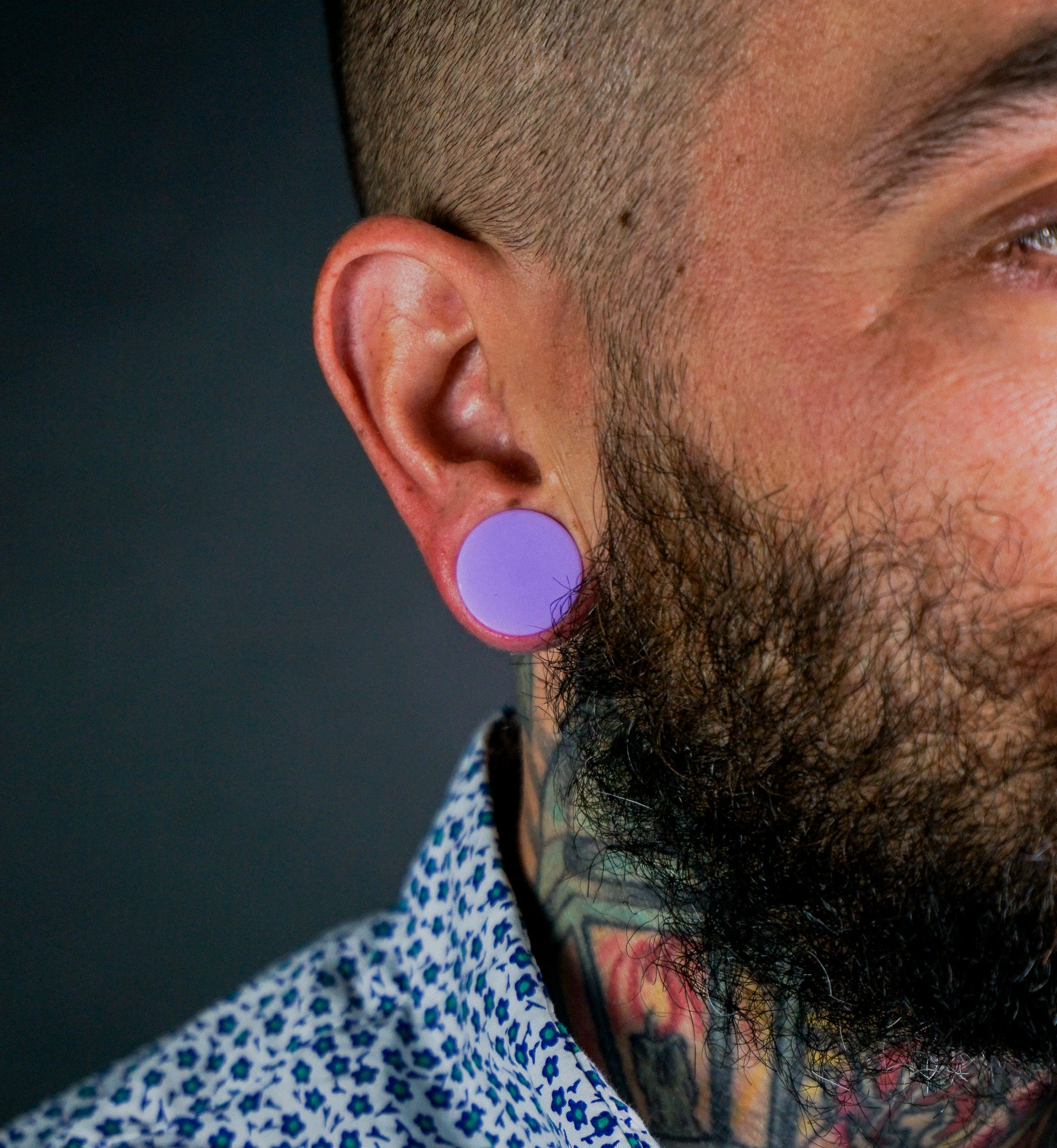 Double Flare Matte Lavender Silicone Plugs