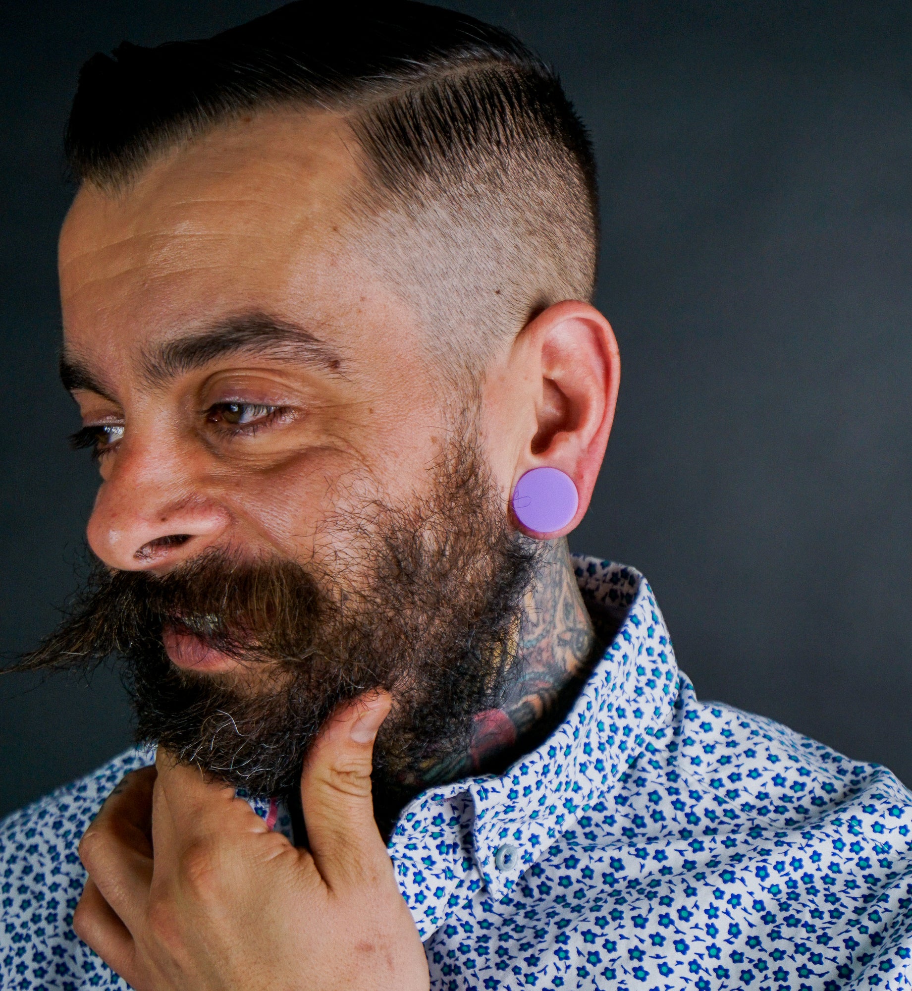 Double Flare Matte Lavender Silicone Plugs