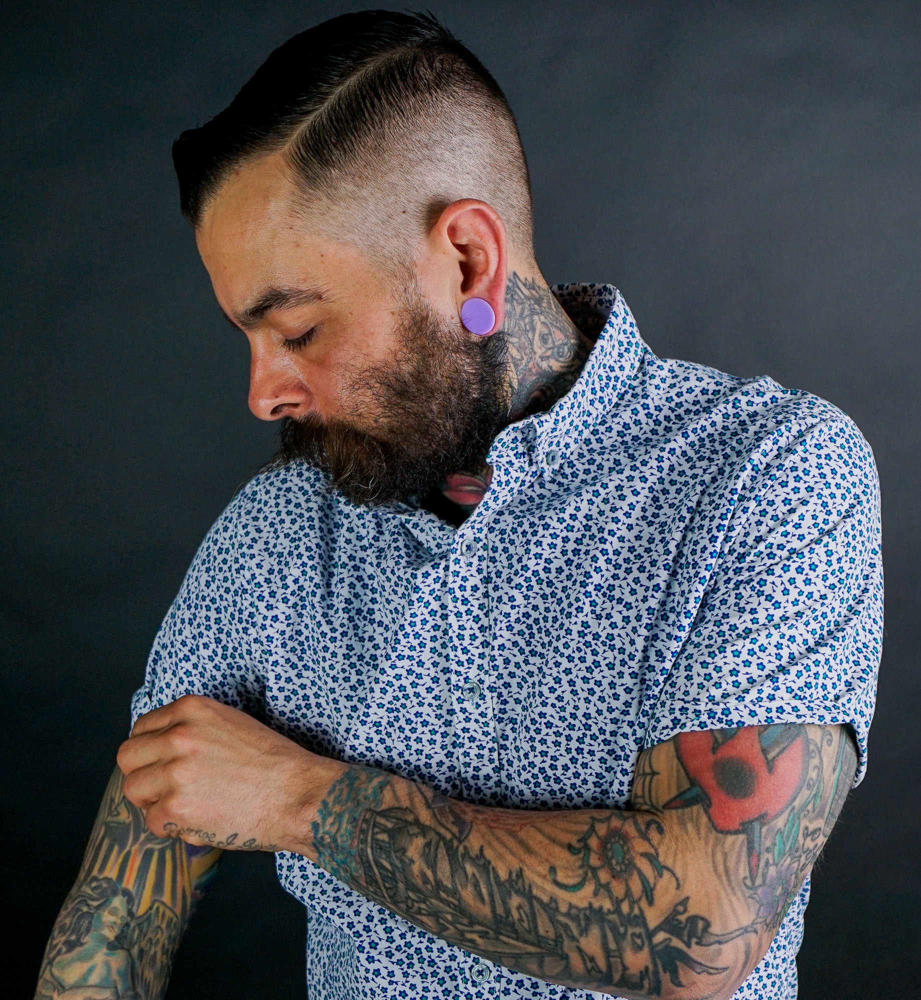 Double Flare Matte Lavender Silicone Plugs