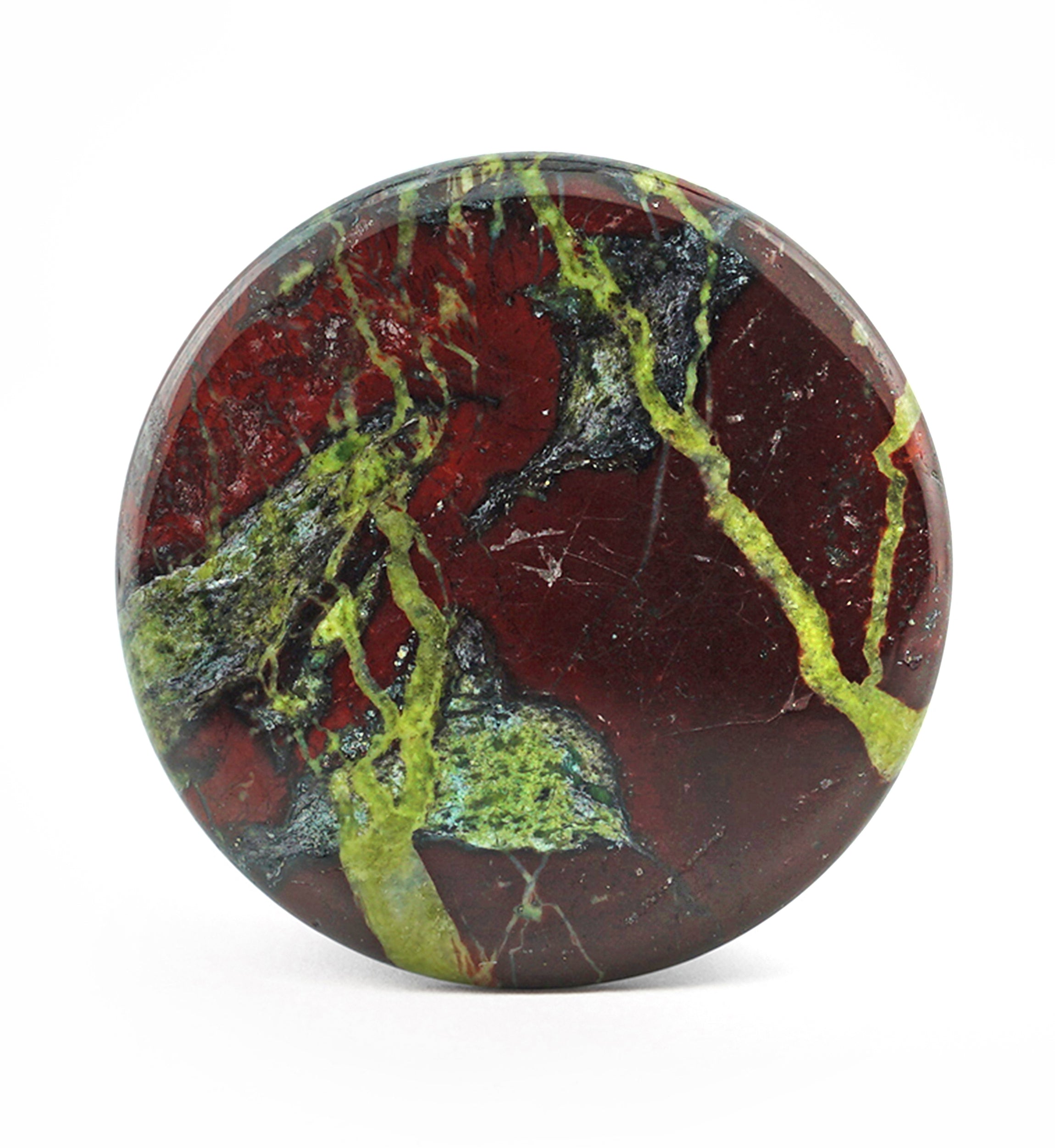 Dragons Blood Jasper Stone Plugs