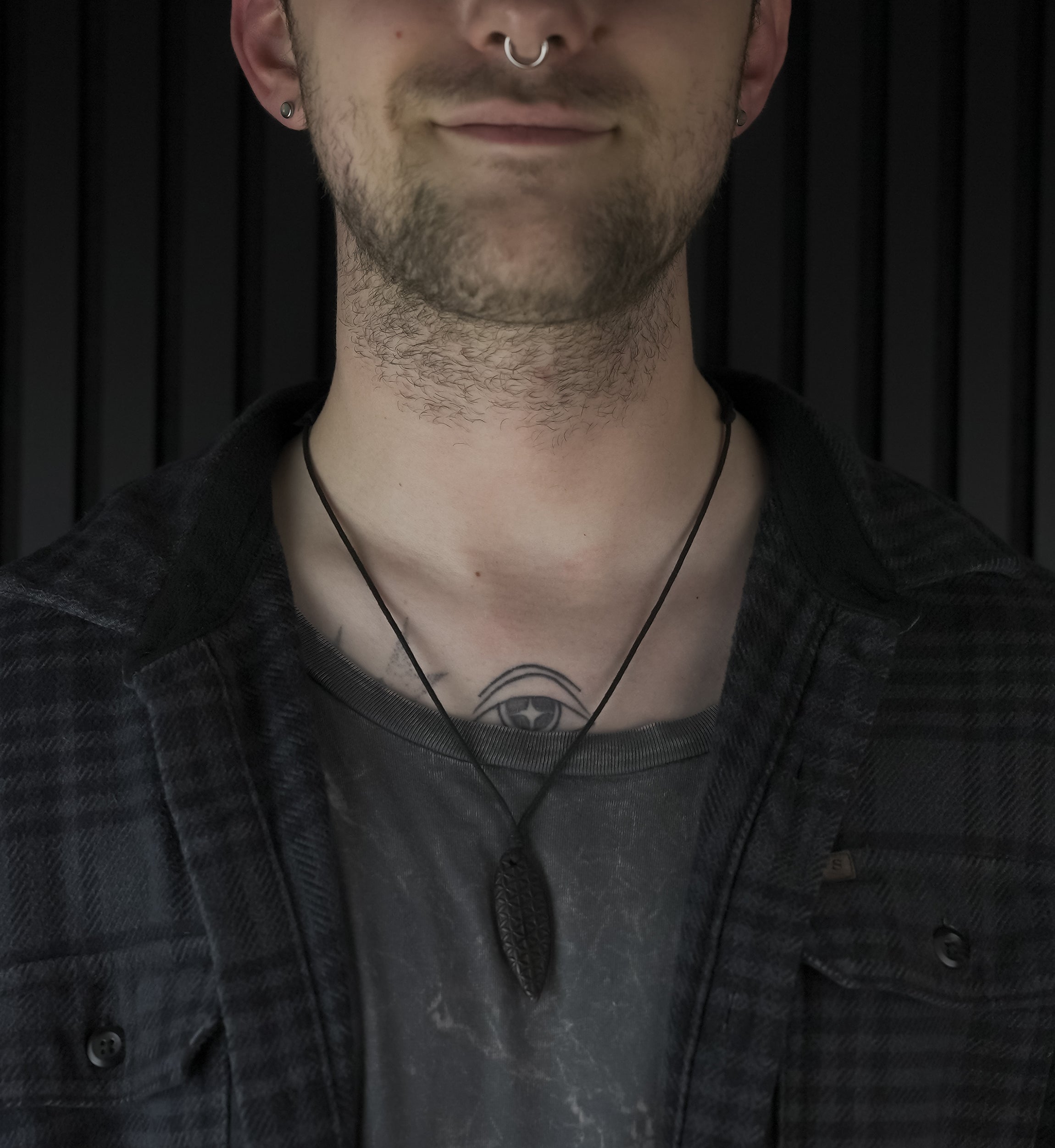 Engraved Flower Of Life Surfboard Narra Wood Pendant Necklace