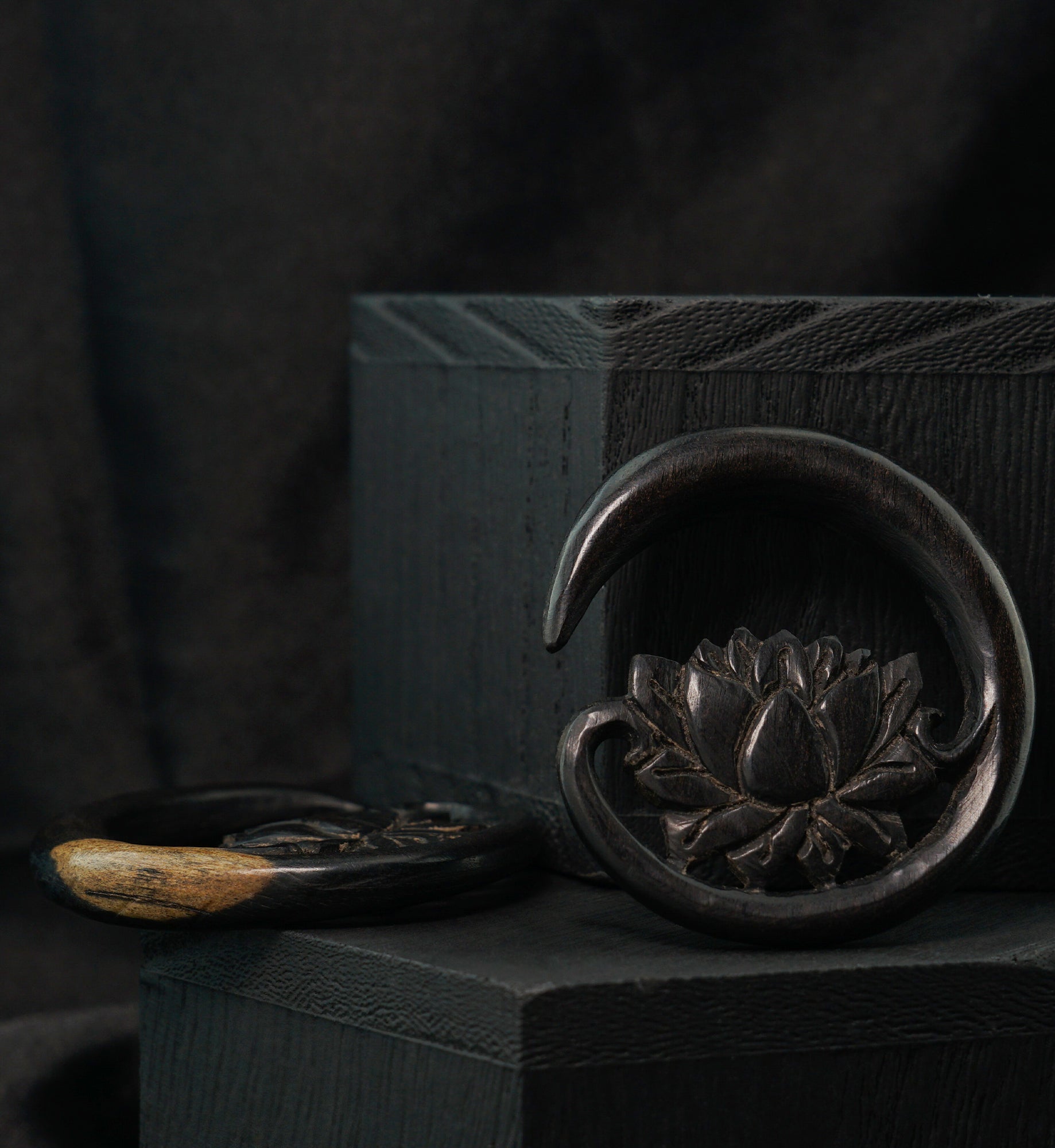 Floating Lotus Areng Wood Hangers