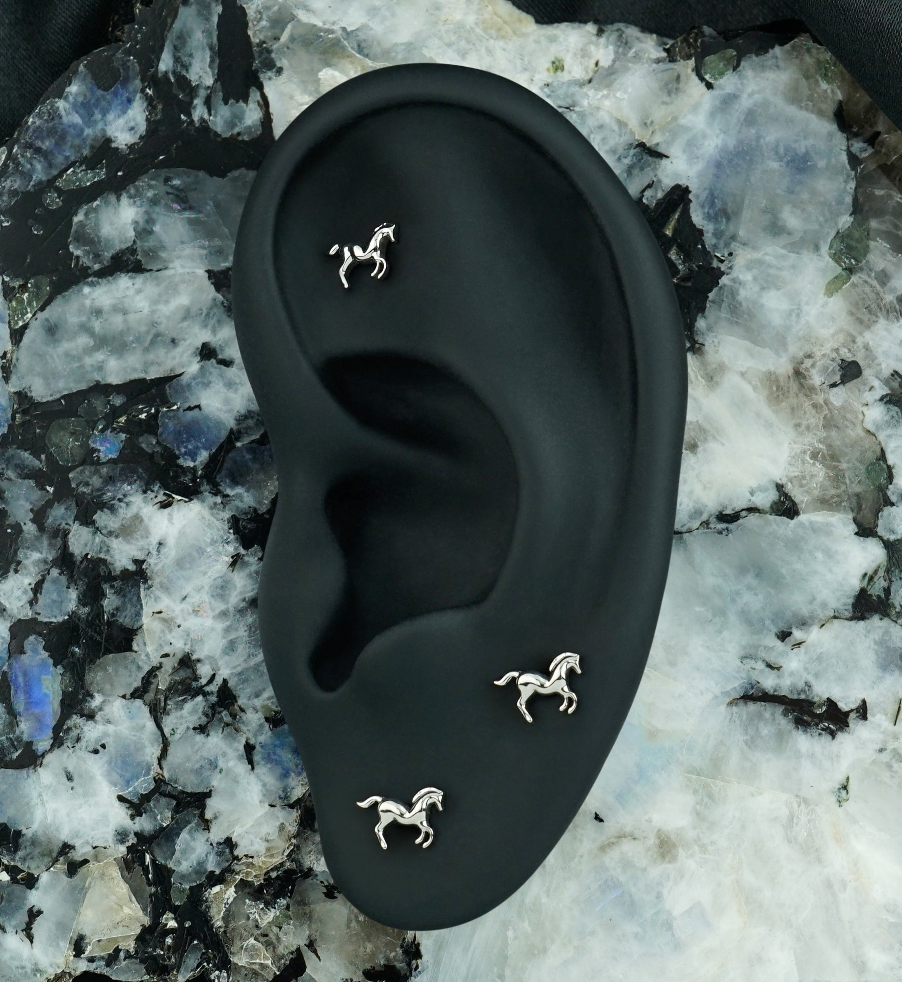 Galloping Horse Titanium Threadless Top