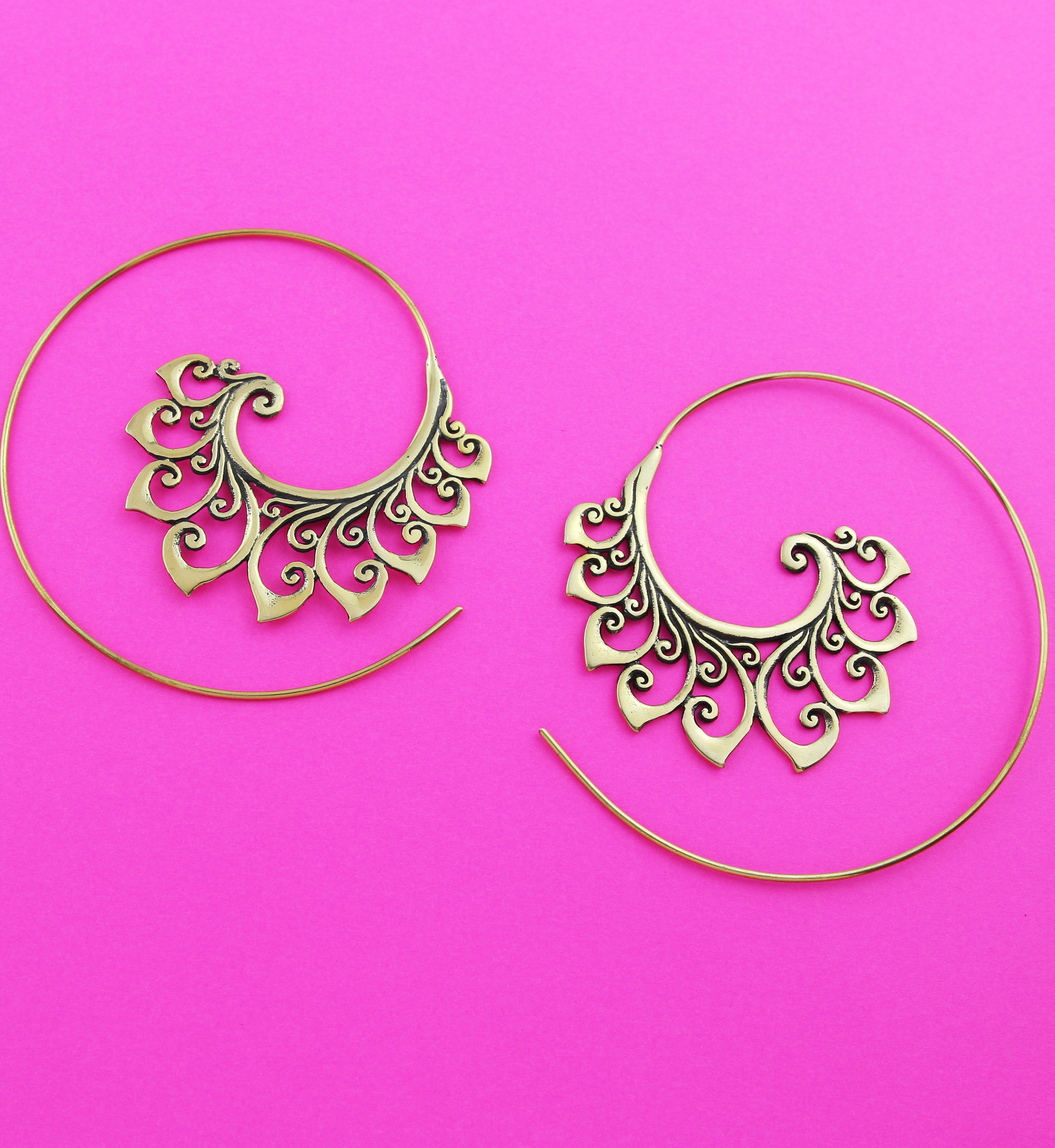 Gild Brass Hoop Earrings/Hangers