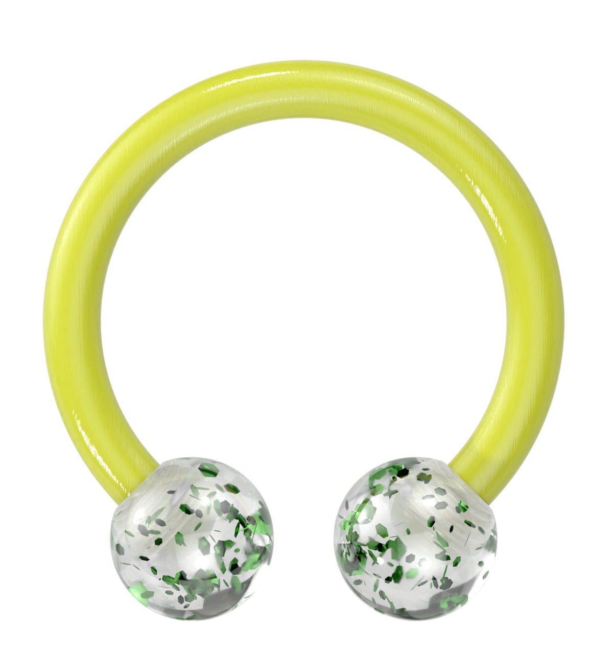 Glitter Green Bioflex Circular Barbell