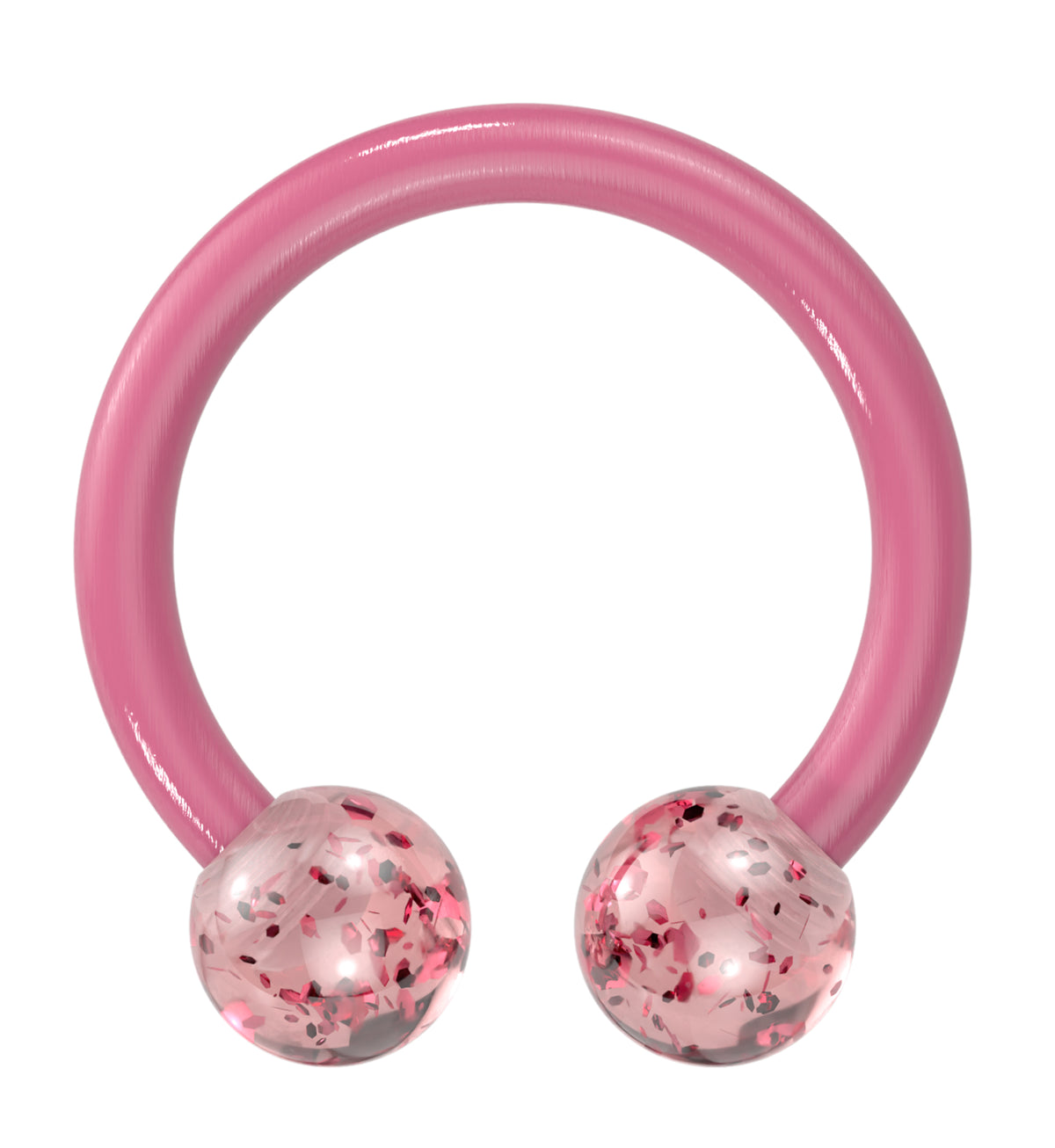 Glitter Pink Bioflex Circular Barbell
