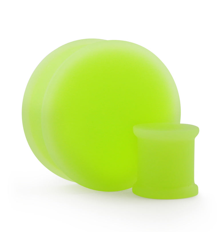 Glow In The Dark Green Silicone Plugs