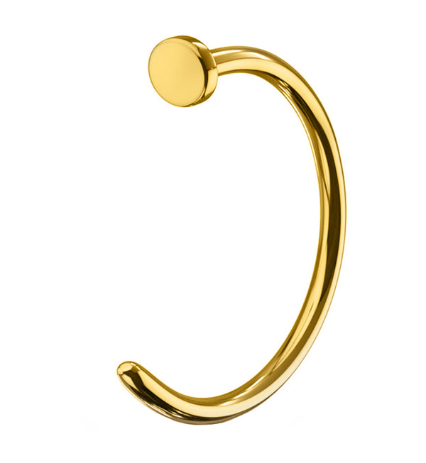 Gold PVD Stainless Steel Nose Hoop Ring