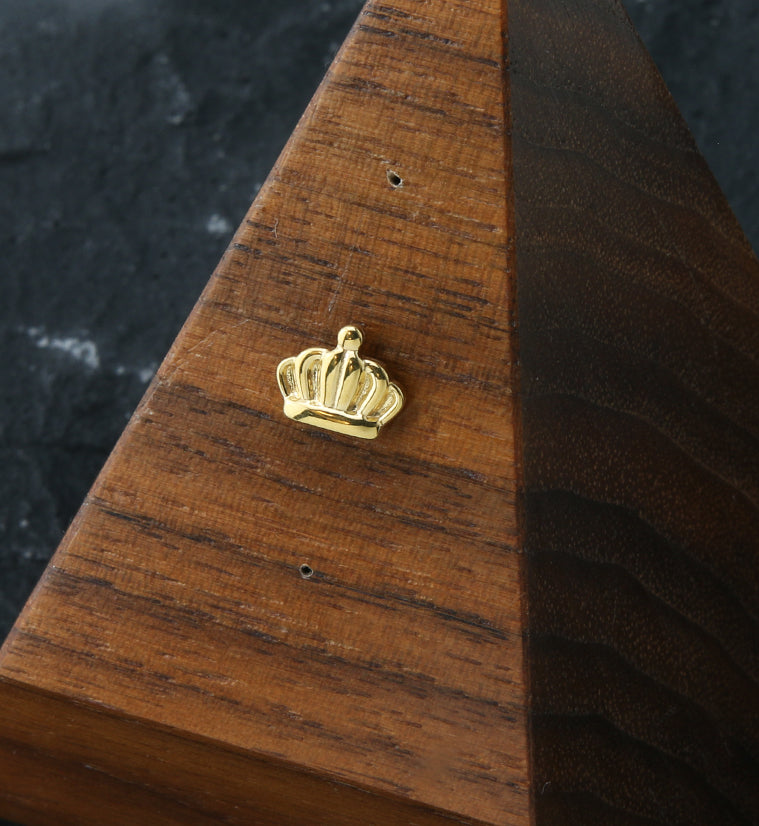 Gold PVD Crown Threadless Titanium Top