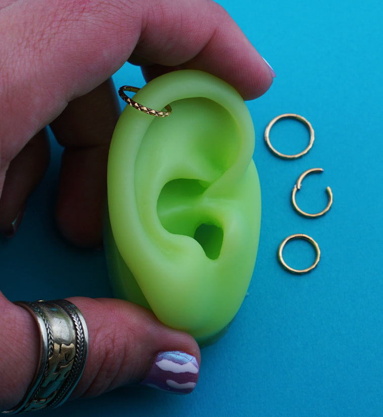 G23 Titanium Nose Hoop Rings with Zircon Side Facing Pyramid Cut 6-14mm  Round Ear Hoop Earrings Hinged Segment Piercings Jewelry - AliExpress