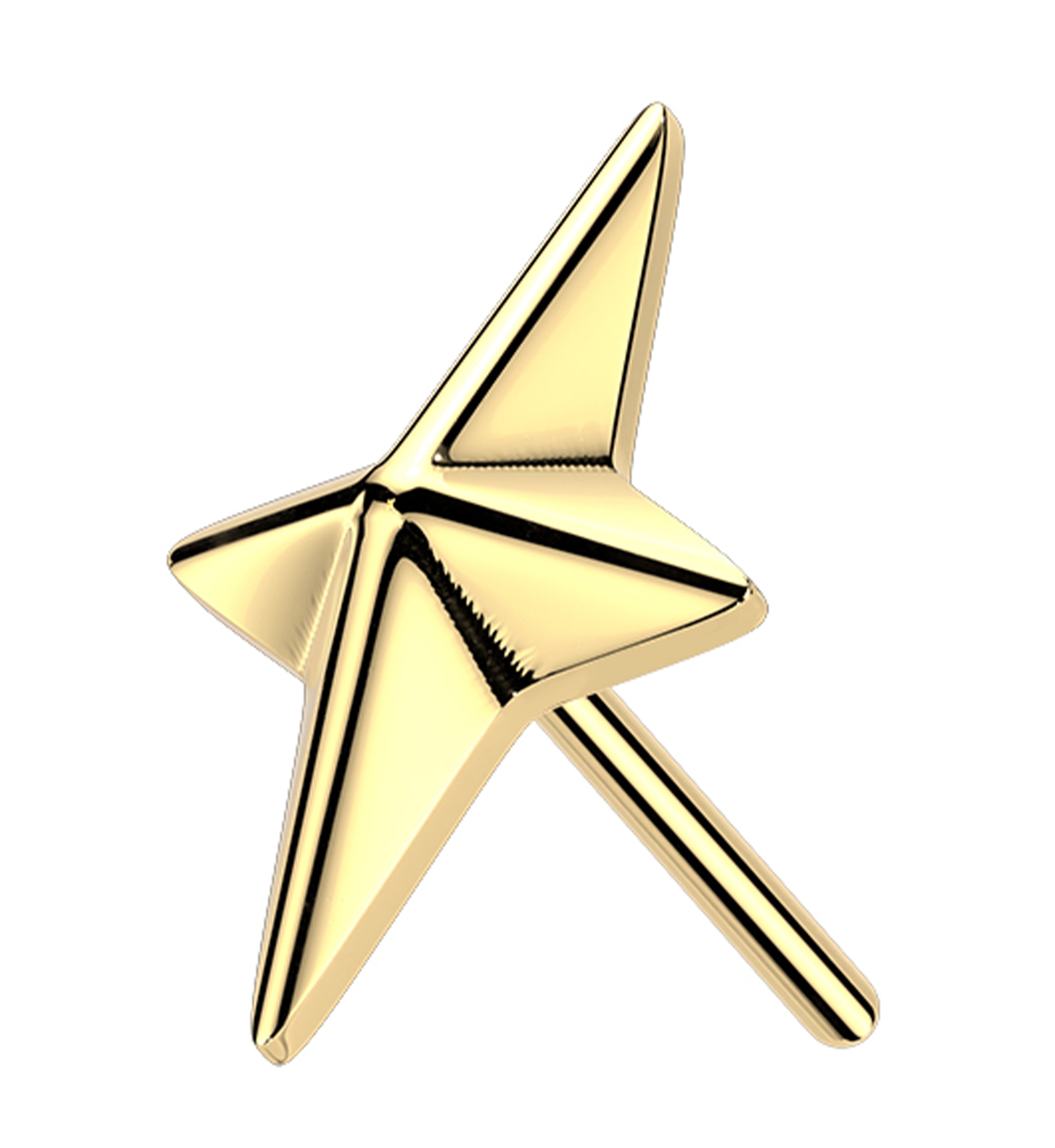 Gold PVD Polaris Titanium Threadless Top