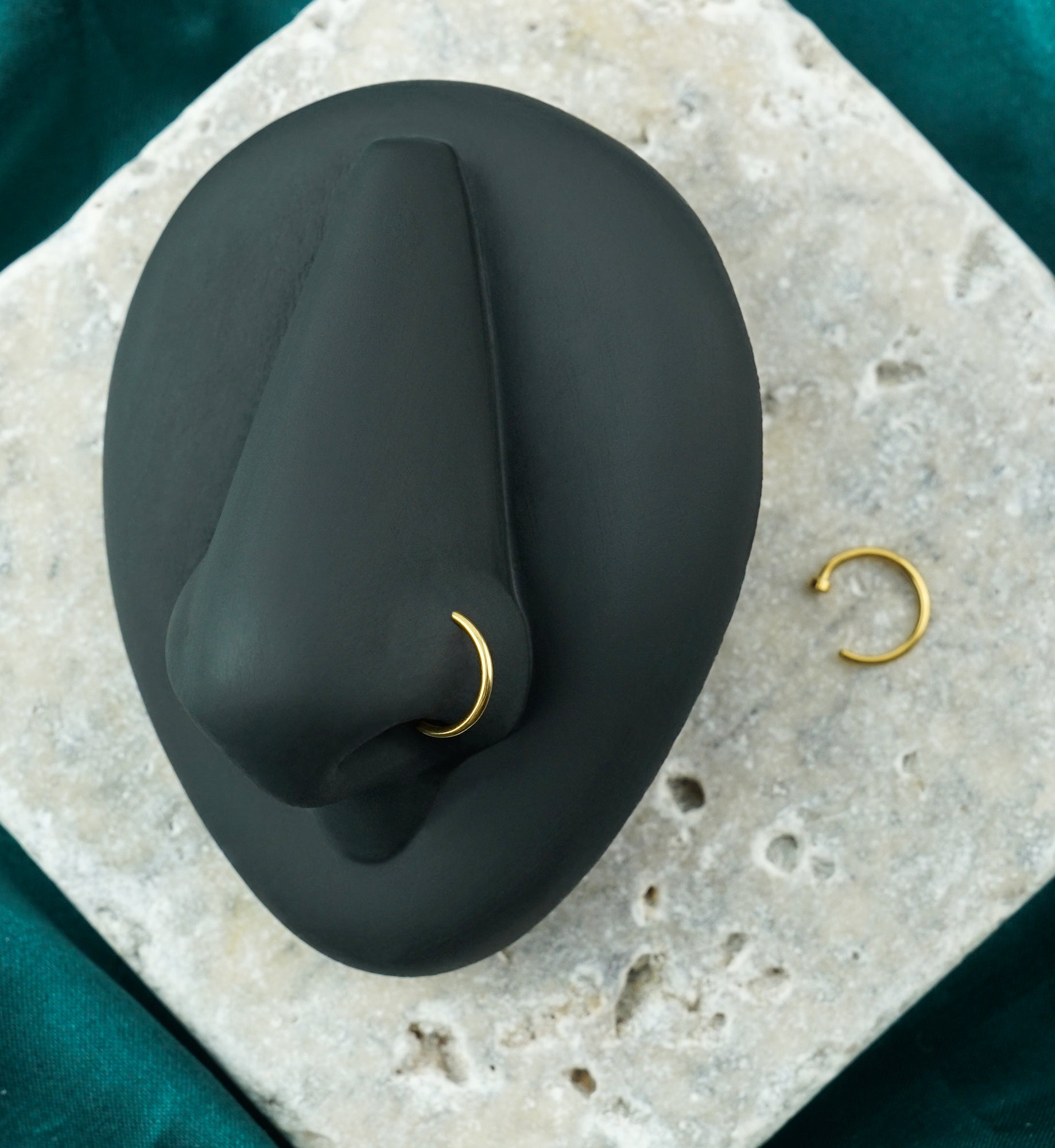 Gold PVD Stainless Steel Nose Hoop Ring