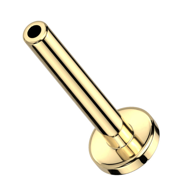 Gold PVD Stainless Steel Threadless Labret Post