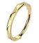 Gold PVD Thin Faceted Titanium Hinged Segment Ring
