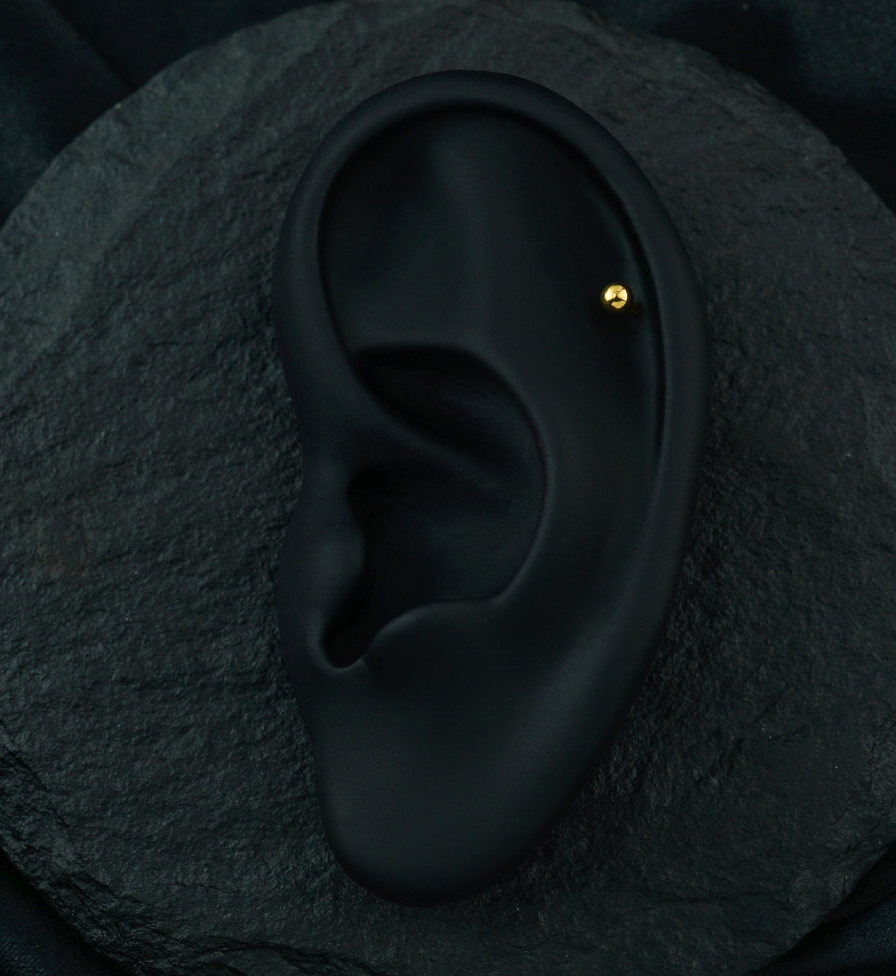 Gold PVD Titanium Labret - External Threading