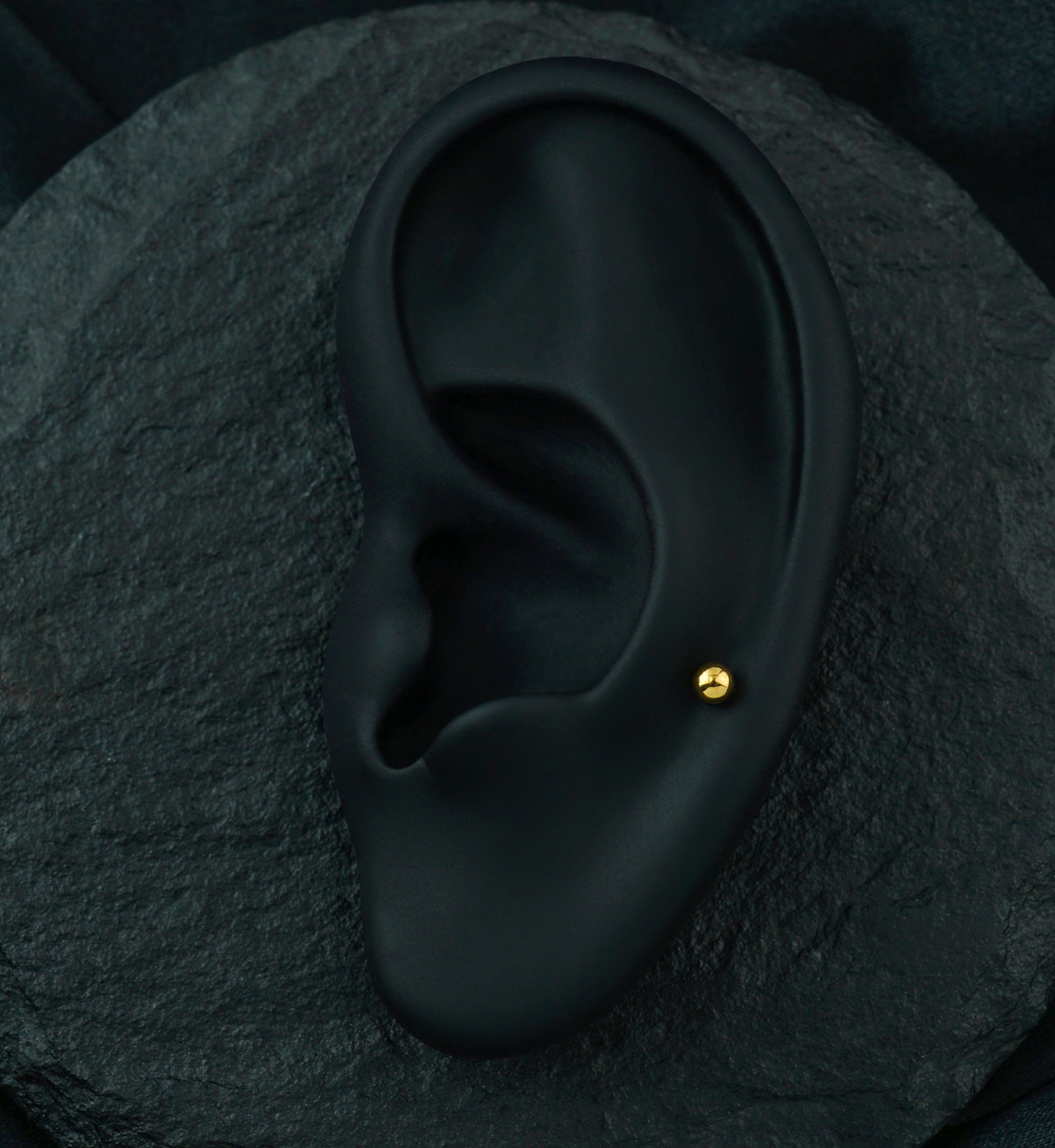 Gold PVD Titanium Labret - External Threading