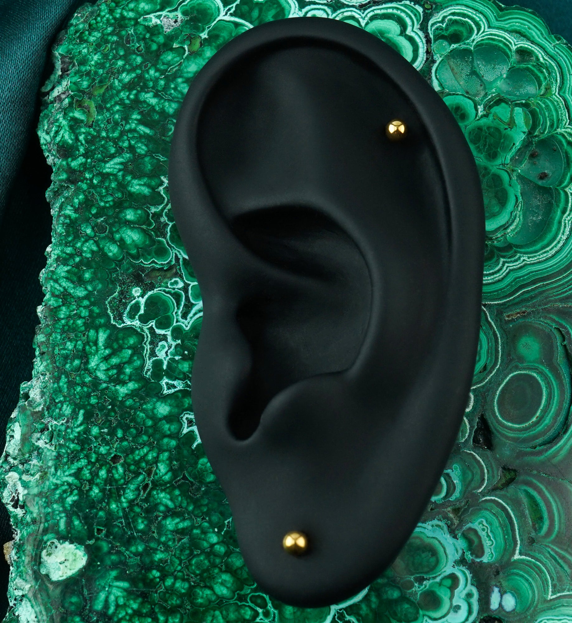 Gold PVD Titanium Labret - External Threading