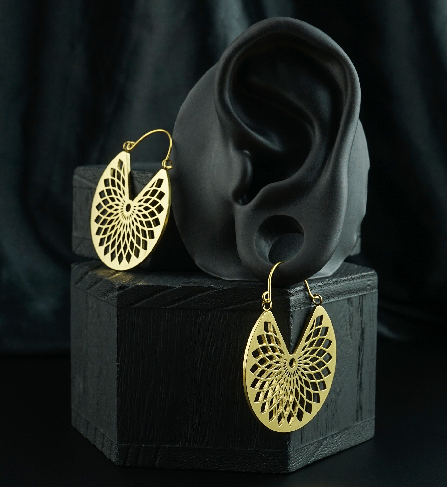 Gold PVD Torus Stainless Steel Plug Hoops