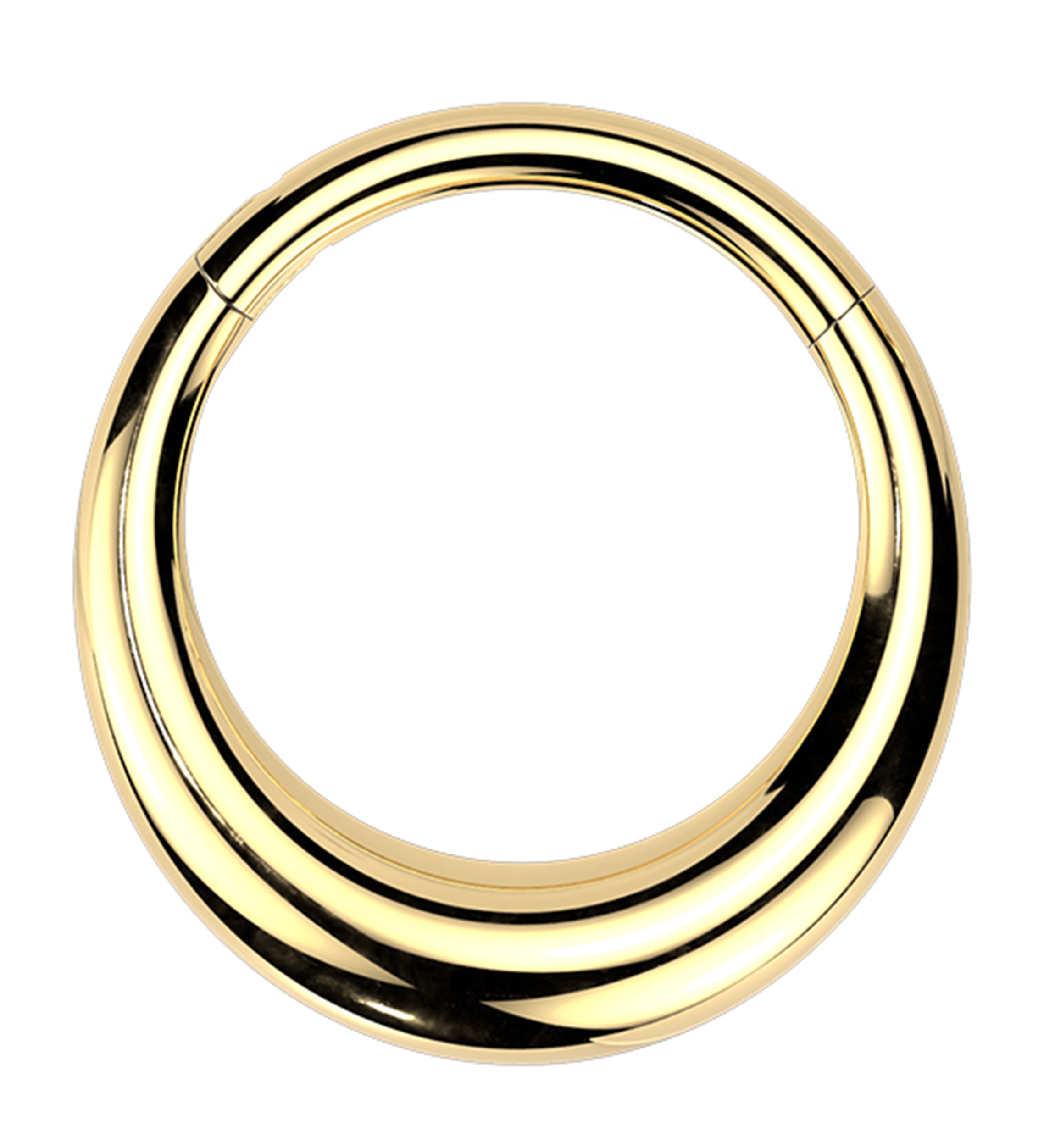 Gold PVD Vast Titanium Hinged Segment Ring