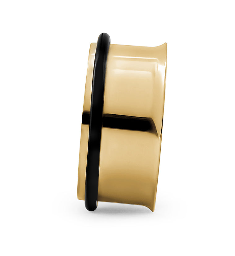 Gold PVD Single Flare Tunnels