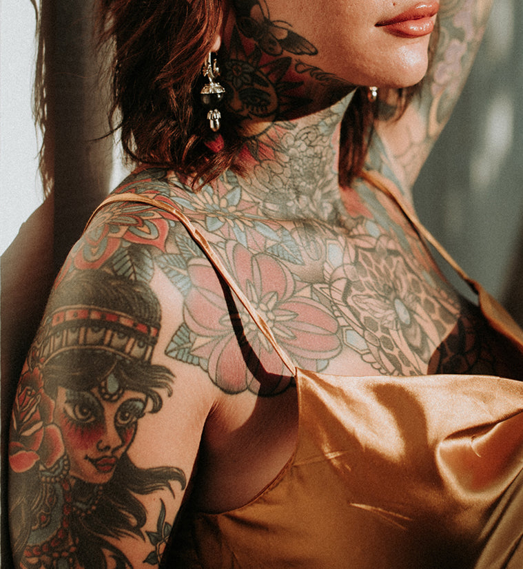 Golden Obsidian Stone White Brass Totum Ear Weights