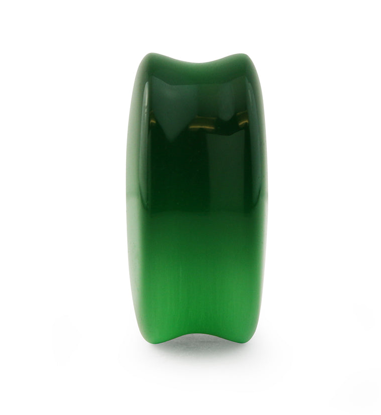 Green Cat's Eye Glass Plugs
