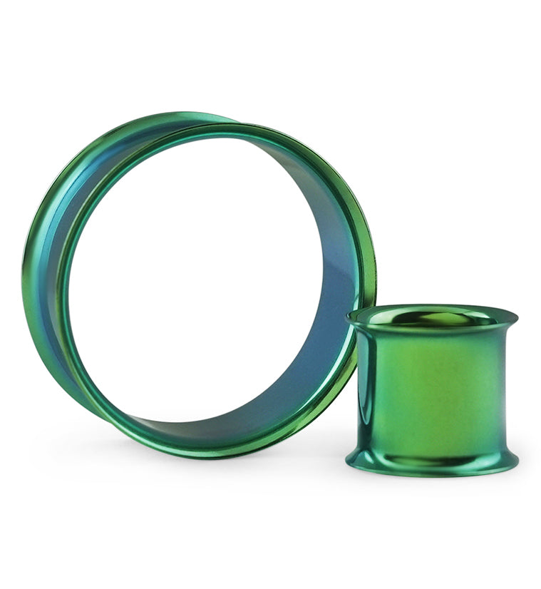 Green Stainless Steel Double Flare Tunnels