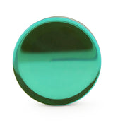Green Iridescent Glass Double Flare Plugs