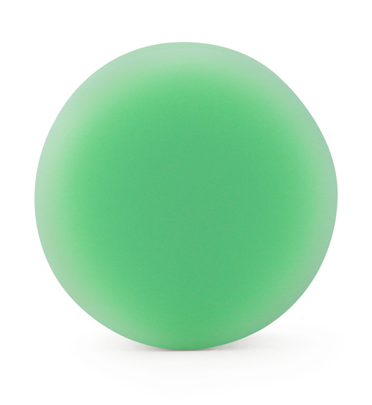 Double Flare Matte Mint Green Silicone Plugs