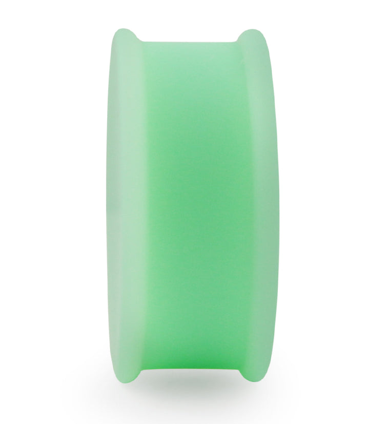 Double Flare Matte Mint Green Silicone Plugs