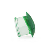 Green Oval Glass Plugs