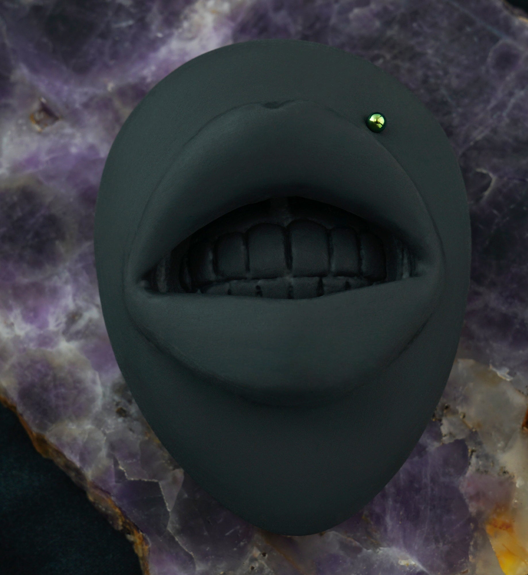 Green PVD Plated Labret Post