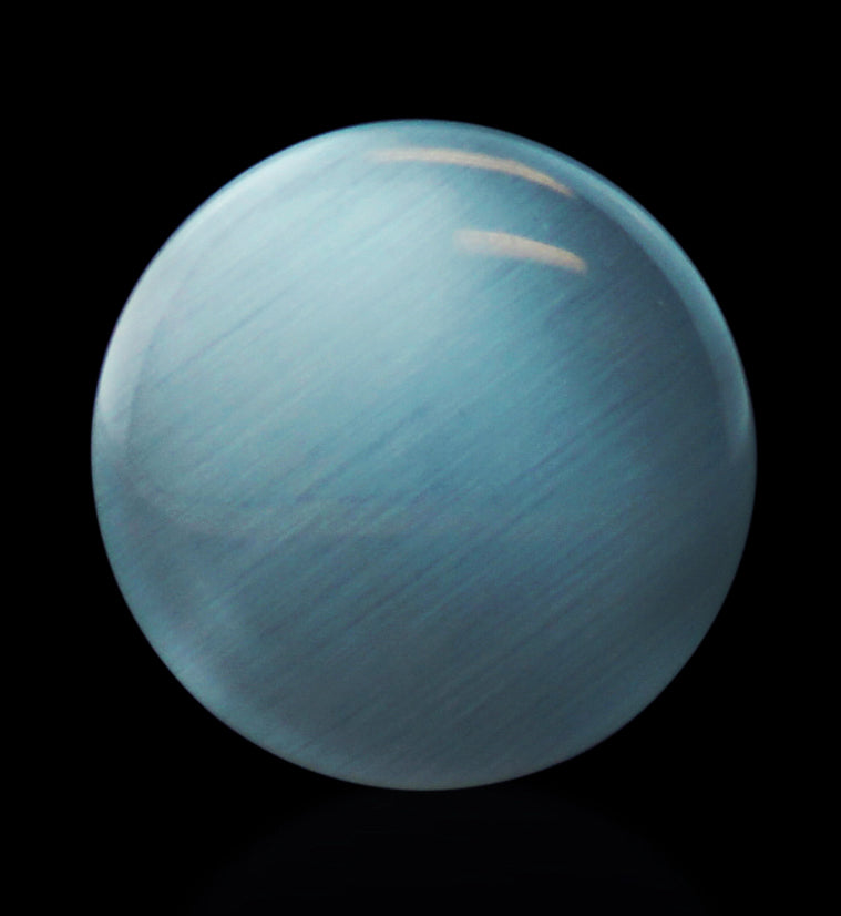 Grey Cat's Eye Glass Single Flare Plugs