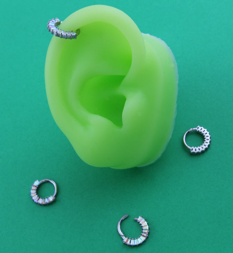 Gullian Rainbow Aurora CZ Hinged Segment Ring