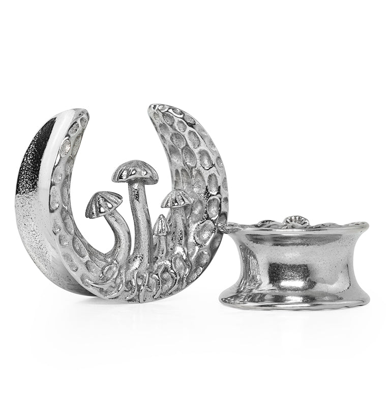 Hammered Mushroom Stainless Steel Saddles