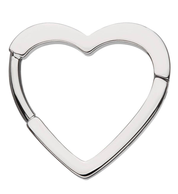 Heart Frame Titanium Hinged Segment Ring