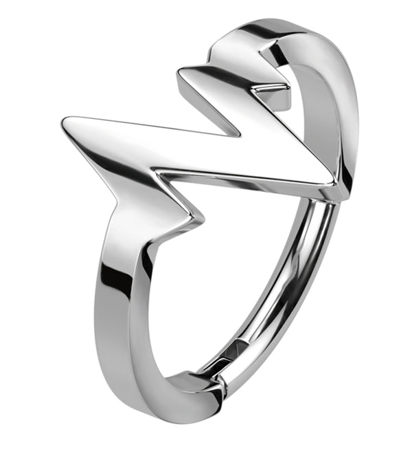 Heartbeat Stainless Steel Hinged Segment Ring