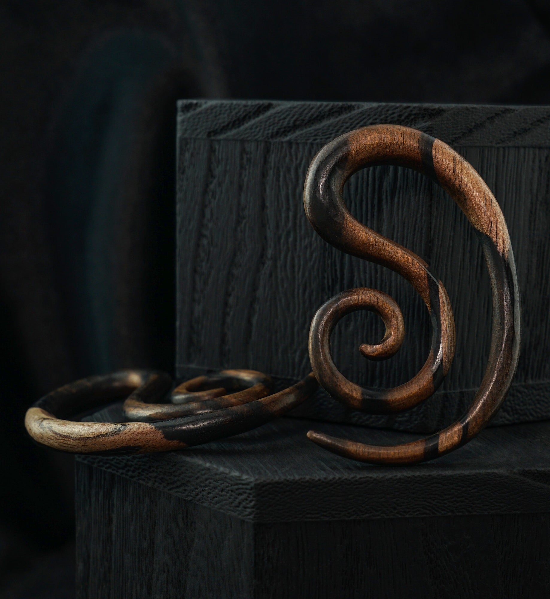 Helical Areng Wooden Spiral Hangers