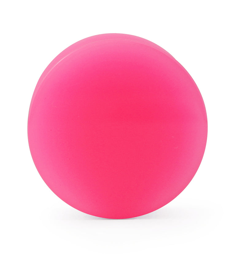 Hot Pink Double Flare Solid Plugs