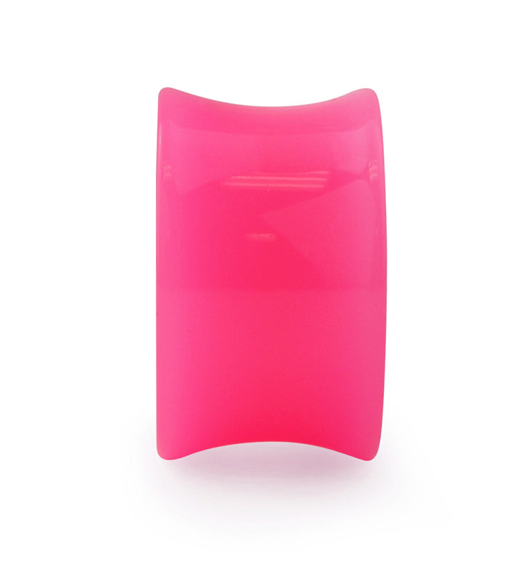 Hot Pink Double Flare Solid Plugs