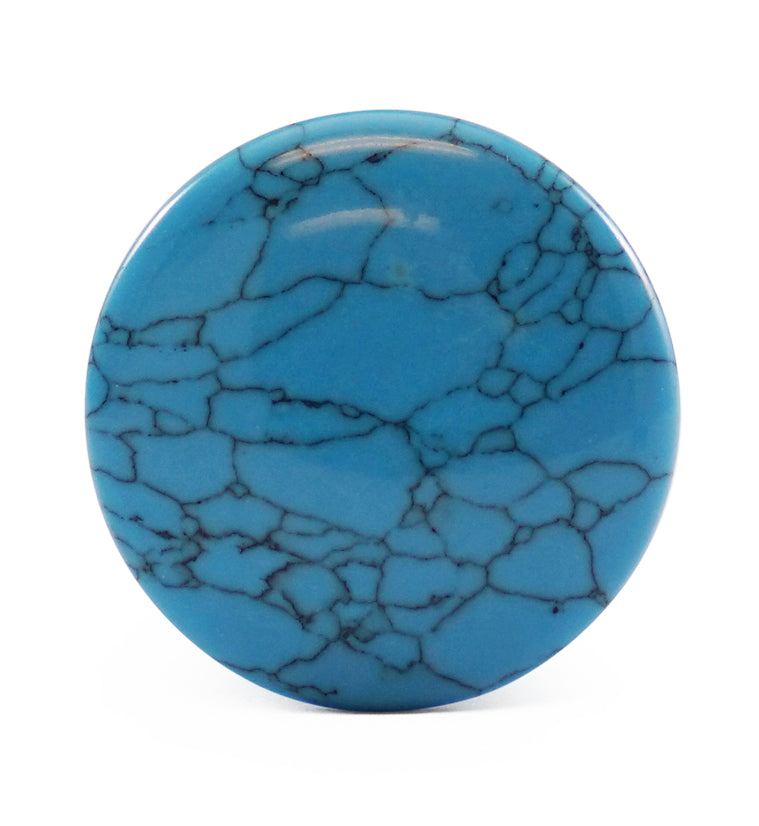 Turquoise Howlite Stone Single Flare Plugs
