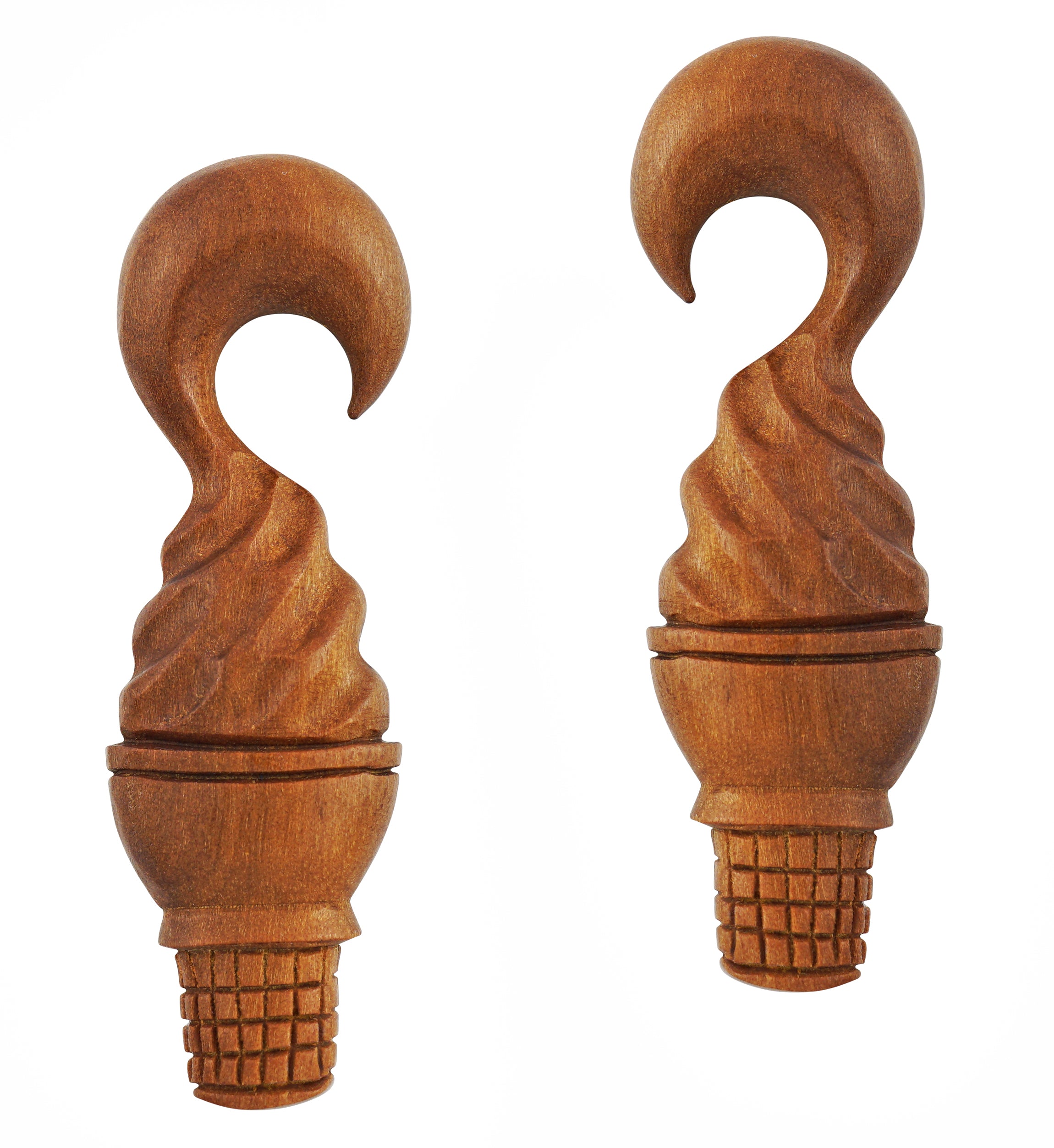 Ice Cream Cone Wooden Spiral Hangers