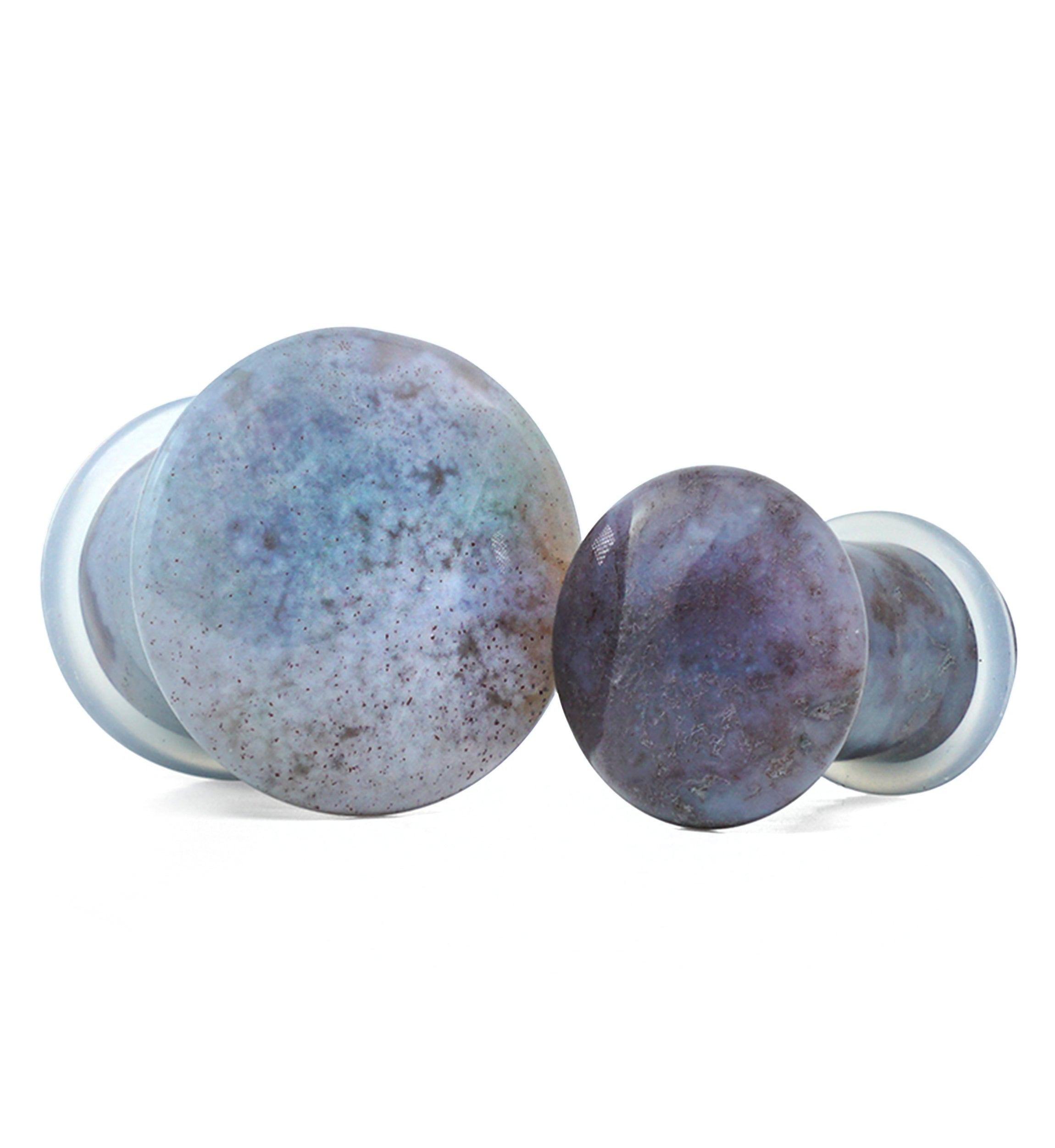 Indian Agate Stone Plugs - Single Flare