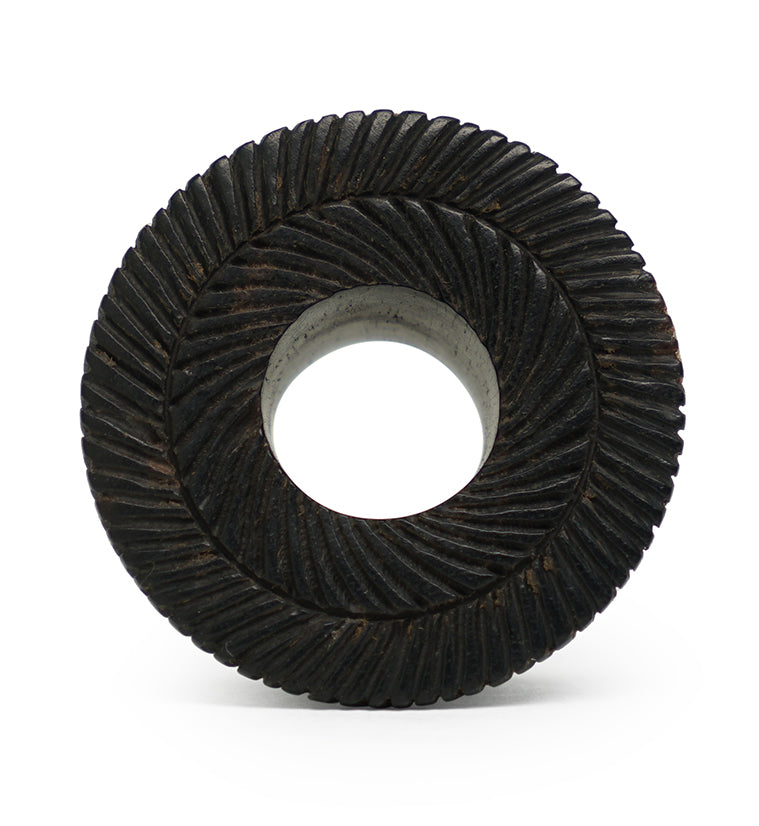 Interlace Areng Wood Mayan Flare Tunnel Plugs