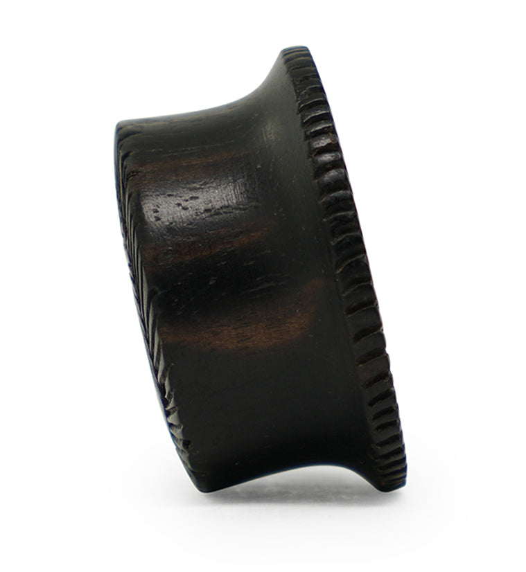 Interlace Areng Wood Mayan Flare Tunnel Plugs