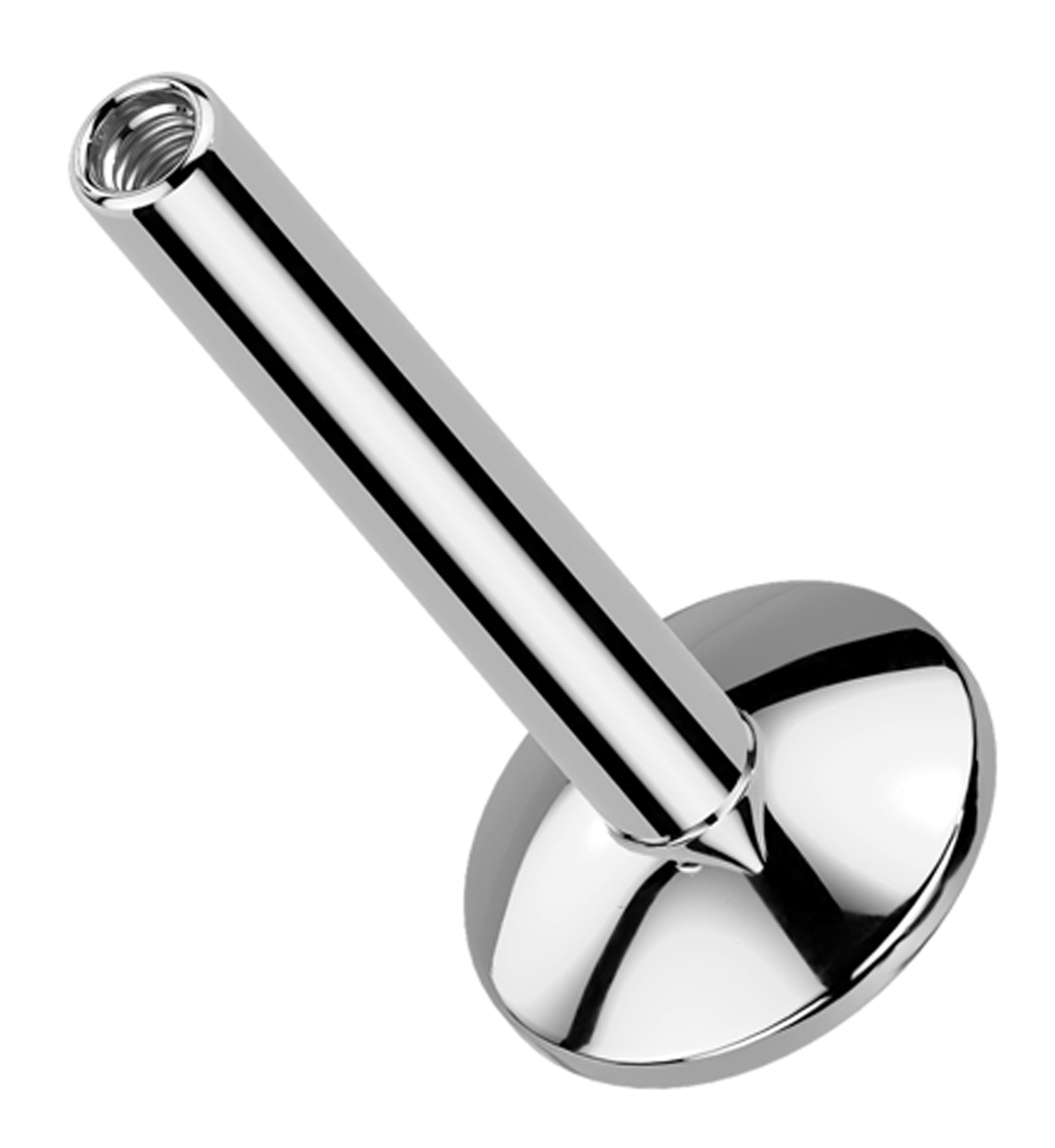 Internally Threaded Titanium Convex Back Labret (Post Only)